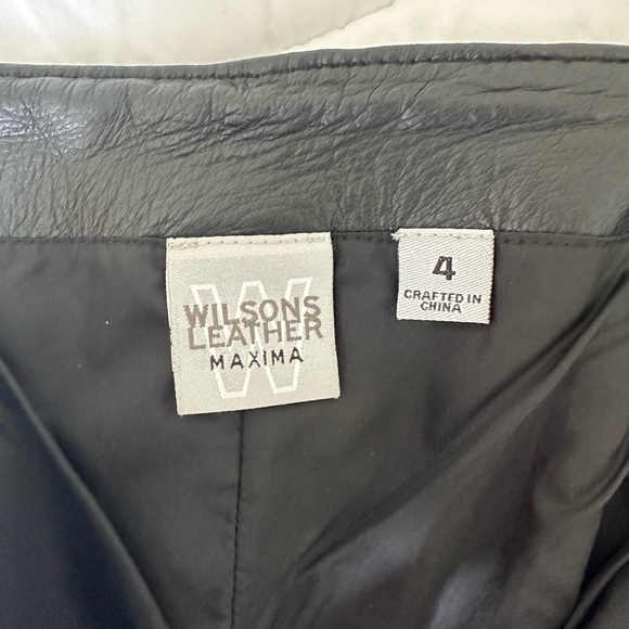 Wilson Leather 100% Leather Bootcut Pants 4 - Picture 6 of 9